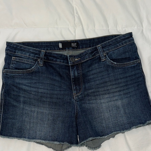 Kut from the Kloth Dark Wash Jean Shorts - Picture 1 of 6